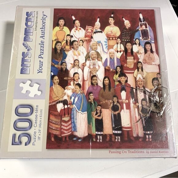 Native American PuzzleBits and Pieces 500-Piece Colorful Traditions sealed - Picture 1 of 5